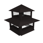 Дымники на трубу двoйные с сеткой