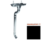 Aquasystem Rooftop Drain PU MATT 150/100 мм RAL 9005 - черный темный