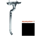 Aquasystem PE-полиэстер 125/90 мм RAL 9005 - черный темный