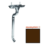 Aquasystem PE-полиэстер 125/90 мм RAL 8017 - коричневый шоколад