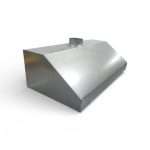 Пристенный вытяжной зонт тип 2 без жироуловителя