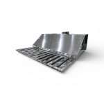 Пристенный вытяжной зонт тип 2 с жироуловителями